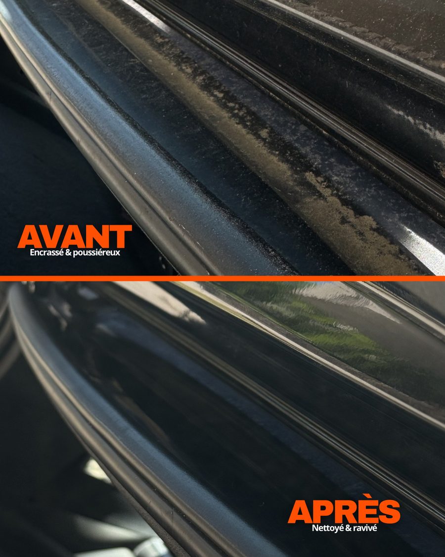 Avant après nettoyage carrosserie et coffre